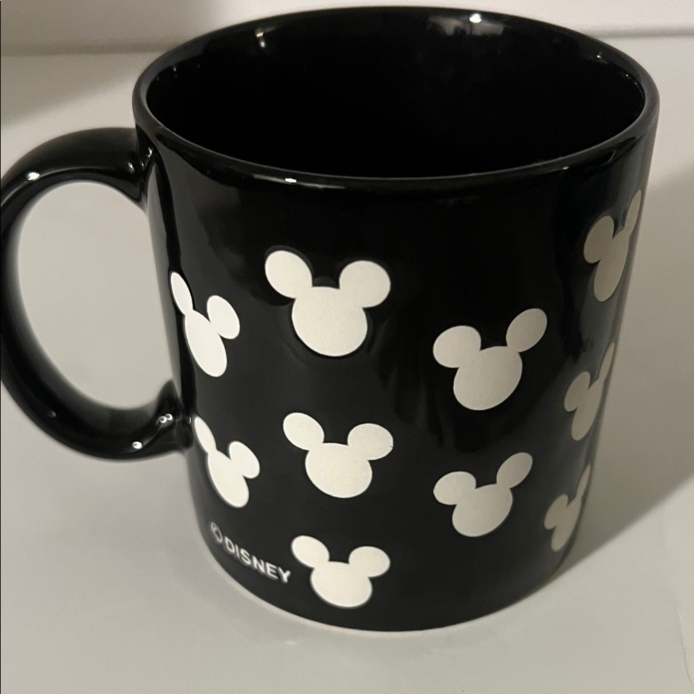 Disney Black Mug with‎ White Mickey Design